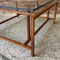 1960s Danish Rosewood and Glass Coffee Table by Henning Norgaars