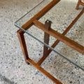 1960s Danish Rosewood and Glass Coffee Table by Henning Norgaars