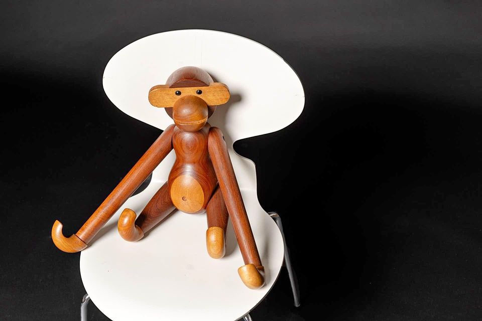Vintage Kay Bojesen Large Monkey — Mid And Mod