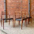 Model 78 Dining Chairs by Niels Møller in Brazilian Rosewood