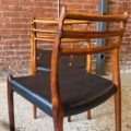 Model 78 Dining Chairs by Niels Møller in Brazilian Rosewood