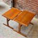 Pair of Solid Teak Nesting Side End Tables