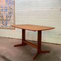 1970s Solid Teak Dining Table