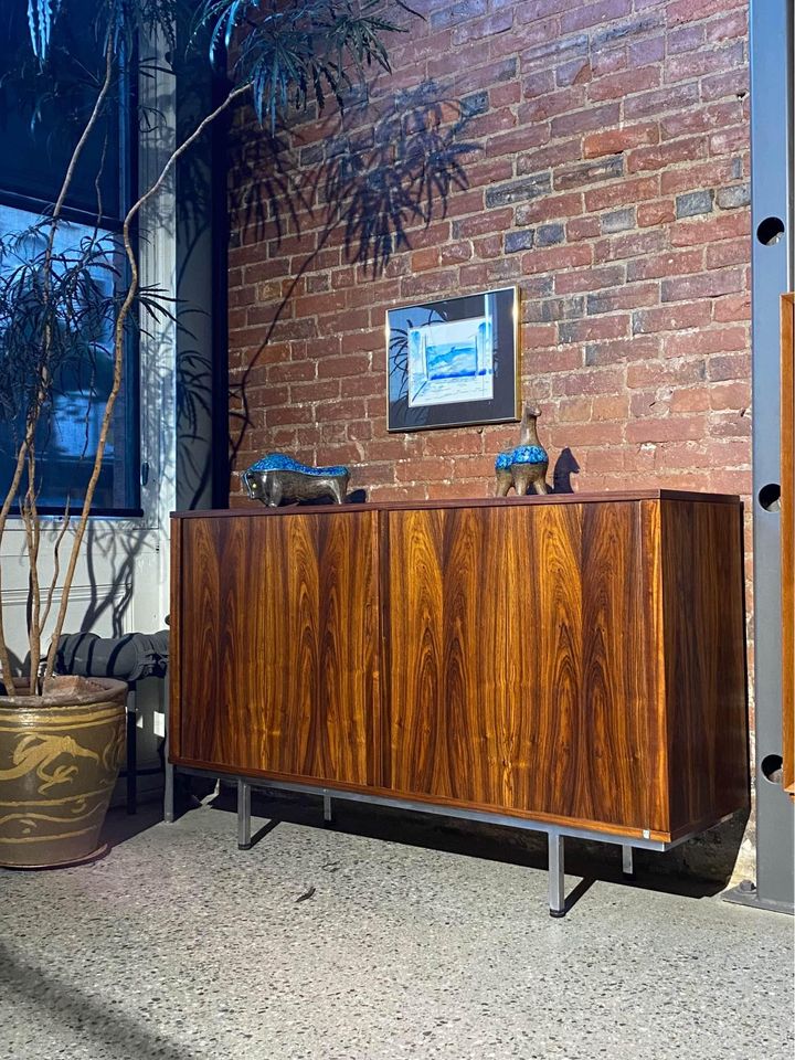 1970s Danish Rosewood Credenza Cabinet - Pray for Modern