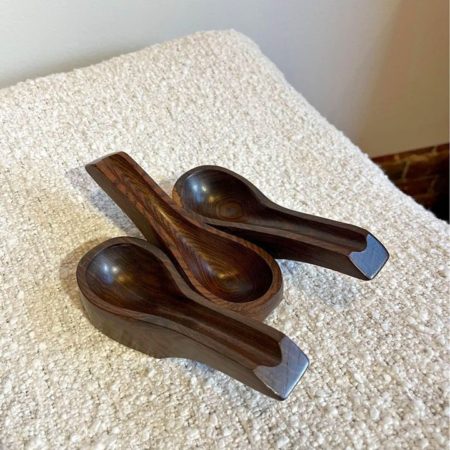 1960s Amazonian Rosewood Pipe Holder Sculpture by Jean Gillon