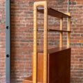 1960s Danish Teak and Oak Freestanding Desk Shelving Unit by Kurt Ostervig