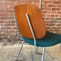 1960s Danish Teak and Steel Side Chairs by Borge Mogensen