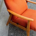 1960s Swedish Teak High Back Reclining Chair