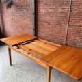 1970’s Danish solid teak dining table by Glostrup Møbelfabrik
