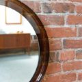Vintage Merlo Guzinni round acrylic mirror