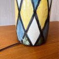 1960’s Ceramic Hand Painted Table Lamp by Lotte & Gunnar Bostland