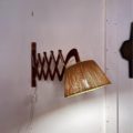 1960's Danish Teak Scissor Wall Lamp by Ib Fabiensen for Fog and Morup