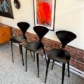 2008 Black Cherner Barstools by Cherner Chair Company