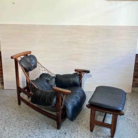 1960’s Jean Gillon Jangada Lounge Chair and Ottoman