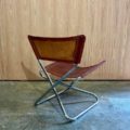 1960s Leather and Tubular Steel “Z Down Chair” by Torben Ørakov